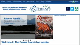 What Retreats.org.uk website looked like in 2017 (6 years ago)