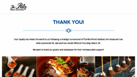 What Ritzprimeseafood.com website looked like in 2017 (6 years ago)