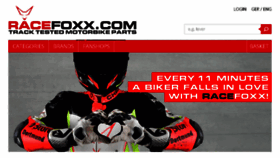 What Racefoxx.com website looked like in 2017 (6 years ago)
