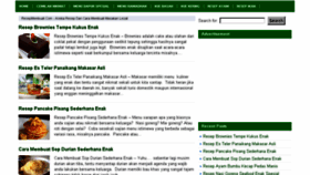 What Resepmembuat.com website looked like in 2017 (6 years ago)