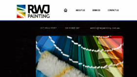 What Rwjpainting.com.au website looked like in 2017 (6 years ago)