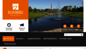 What Riihimaki.fi website looked like in 2017 (6 years ago)