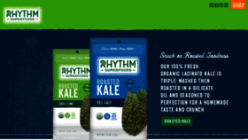 What Rhythmsuperfoods.com website looked like in 2017 (6 years ago)