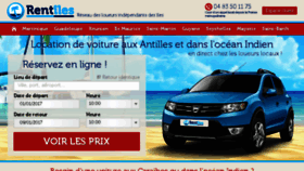 What Rentiles.fr website looked like in 2017 (6 years ago)