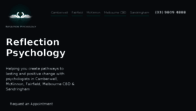 What Reflectionpsychology.com.au website looked like in 2017 (6 years ago)