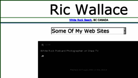 What Ricwallace.ca website looked like in 2017 (6 years ago)