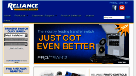 What Reliancecontrols.com website looked like in 2017 (6 years ago)