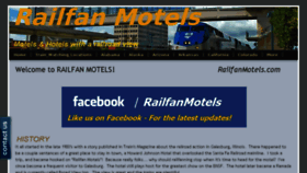 What Railfanmotels.com website looked like in 2017 (6 years ago)