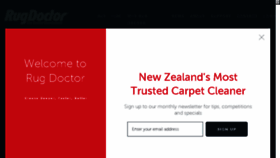 What Rugdoctor.co.nz website looked like in 2017 (6 years ago)