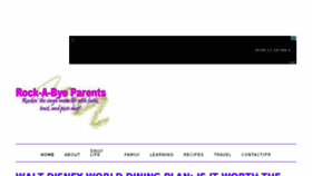 What Rockabyeparents.com website looked like in 2017 (6 years ago)