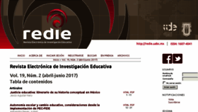 What Redie.uabc.mx website looked like in 2017 (6 years ago)