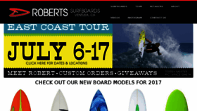 What Robertssurf.com website looked like in 2017 (6 years ago)