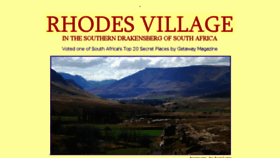 What Rhodesvillage.co.za website looked like in 2017 (6 years ago)