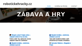 What Robotickehracky.cz website looked like in 2017 (6 years ago)