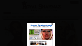 What Royalshahnaz.com website looked like in 2017 (6 years ago)