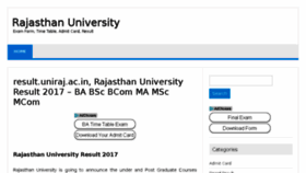 What Rajasthan-university.in website looked like in 2017 (6 years ago)