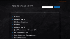 What Rolandchayer.com website looked like in 2017 (6 years ago)