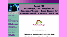 What Reflectionsoflightreiki.com website looked like in 2017 (6 years ago)