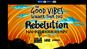 What Rebelutionmusic.com website looked like in 2017 (6 years ago)