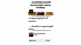 What Ravensfieldleather.com website looked like in 2017 (6 years ago)