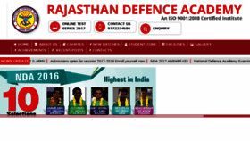 What Rajasthandefenceacademy.com website looked like in 2017 (6 years ago)