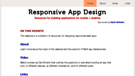 What Responsiveappdesign.org website looked like in 2017 (6 years ago)