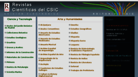 What Revistas.csic.es website looked like in 2017 (6 years ago)