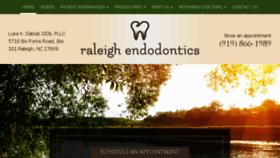 What Raleighendodontics.com website looked like in 2017 (6 years ago)