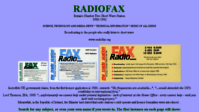 What Radiofax.org website looked like in 2017 (6 years ago)