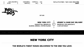 What Rosesonly.com website looked like in 2017 (6 years ago)