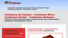 What Rocontainere.ro website looked like in 2017 (6 years ago)