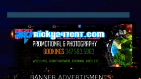 What Ricky247ent.com website looked like in 2017 (6 years ago)