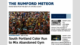 What Rumfordmeteor.com website looked like in 2017 (6 years ago)