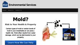 What Ridenvironmental.com website looked like in 2017 (6 years ago)