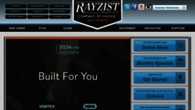 What Rayzist.com website looked like in 2017 (6 years ago)