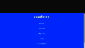 What Raadio.ee website looked like in 2017 (6 years ago)