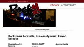 What Rockme.fi website looked like in 2017 (6 years ago)