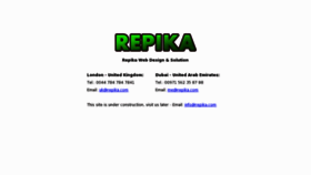 What Repika.com website looked like in 2017 (6 years ago)