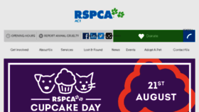 What Rspca-act.org.au website looked like in 2017 (6 years ago)