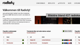What Radiofy.se website looked like in 2017 (6 years ago)