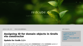 What Redcube.de website looked like in 2017 (6 years ago)