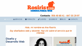 What Rosiris.com website looked like in 2017 (6 years ago)