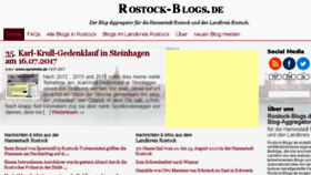 What Rostock-blogs.de website looked like in 2017 (6 years ago)