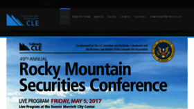 What Rockymountainsecuritiesconference.org website looked like in 2017 (6 years ago)