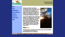 What Riverbaycorp.com website looked like in 2017 (6 years ago)