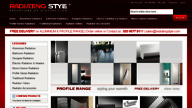 What Radiatingstyle.com website looked like in 2017 (6 years ago)