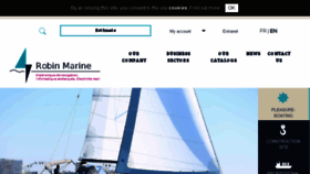What Robinmarine.fr website looked like in 2017 (6 years ago)