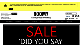 What Room7.co.uk website looked like in 2017 (6 years ago)