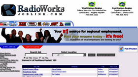 What Radioworksjoblink.com website looked like in 2017 (6 years ago)