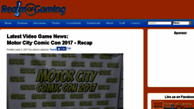 What Realmofgaming.com website looked like in 2017 (6 years ago)